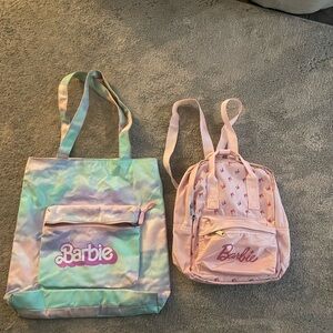 Barbie Pastel Tote and Pink Backpack Set